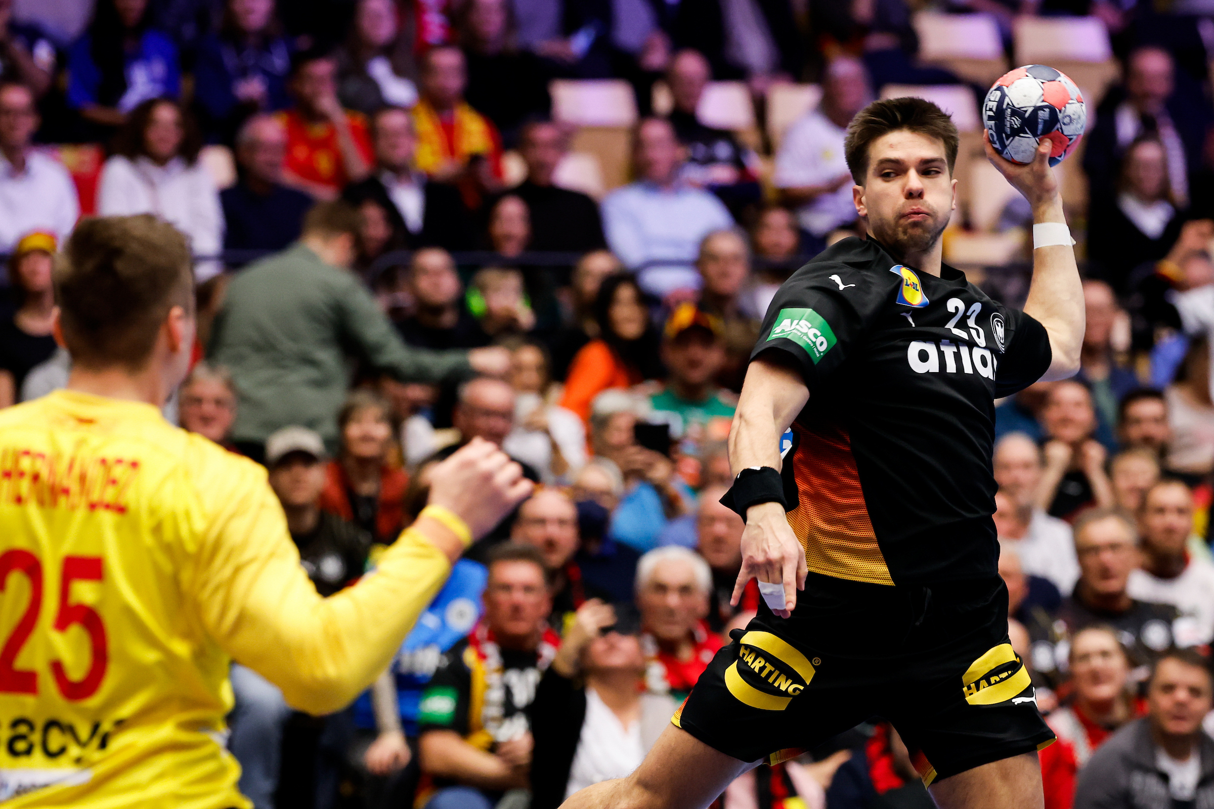 Germany join Spain in the main round after a spectacular battle