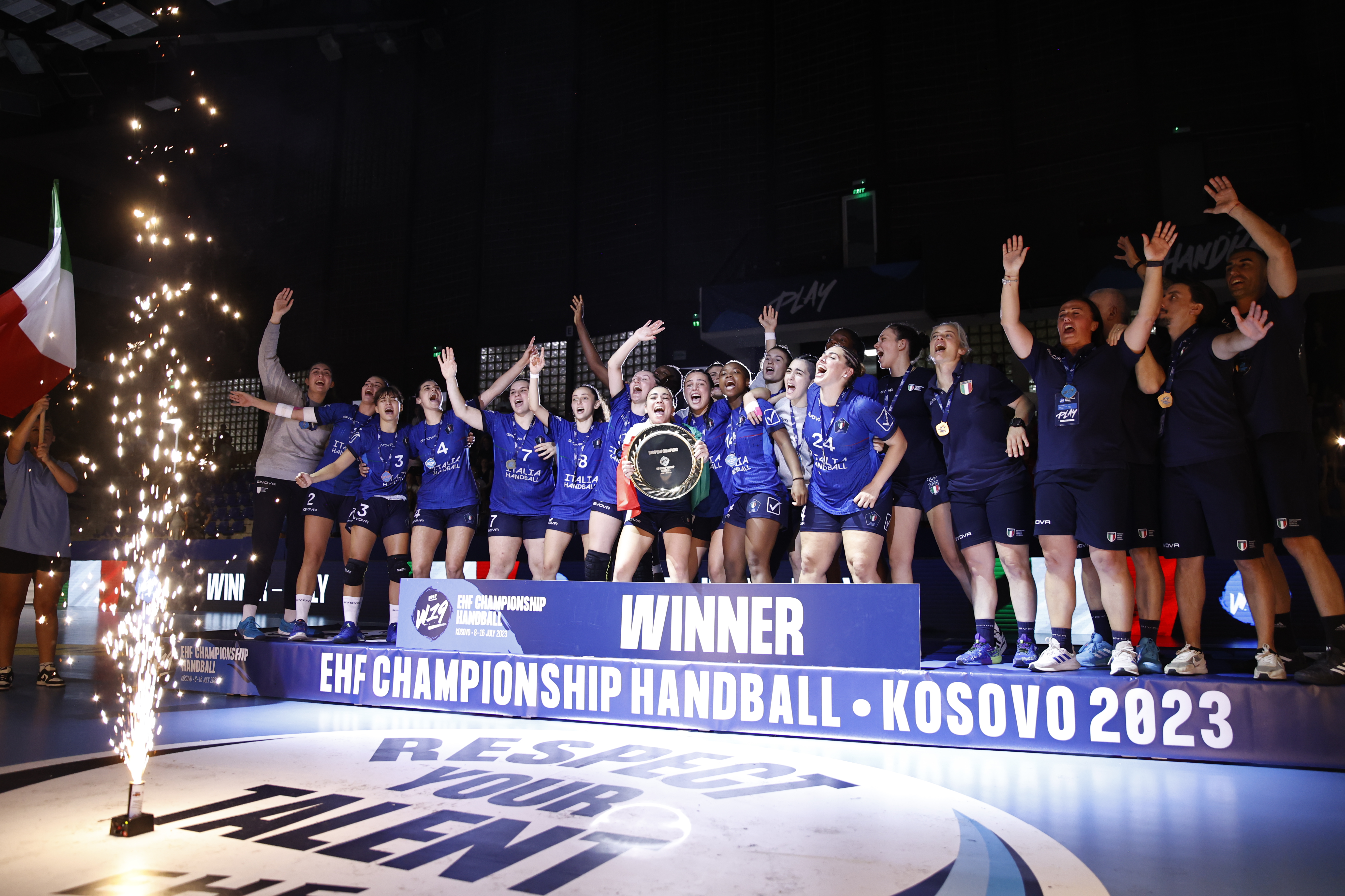 Italy’s W19 team complete perfect run to gold in Kosovo
