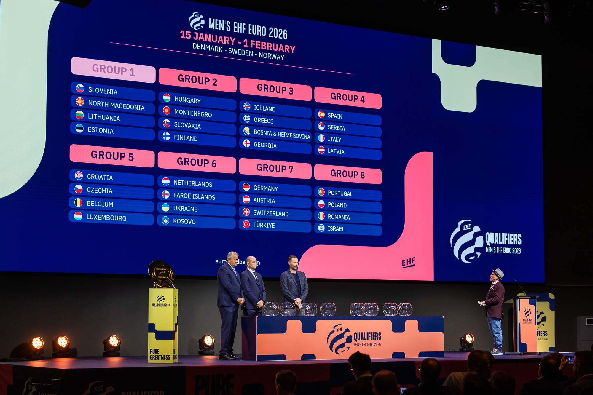  Familiar rivals to meet again in Men’s EHF EURO 2026 Qualifiers Illustration 
