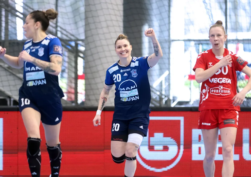 Dunarea Braila celebrate a dominant win in Koprivnica